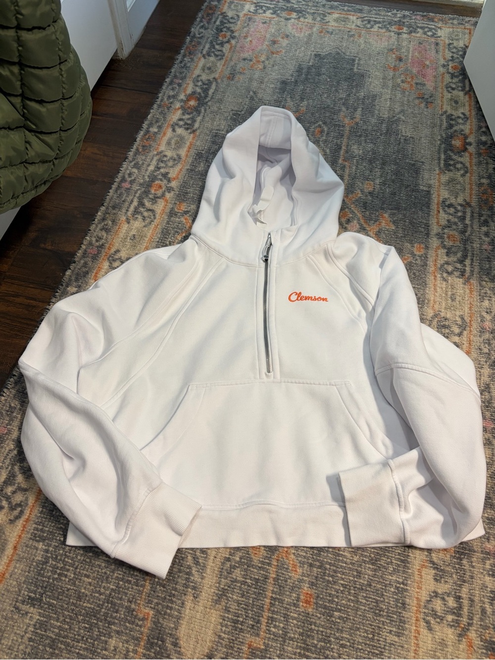 Clemson Lululemon Half-Zip Scuba Hoodie Sweatshirt